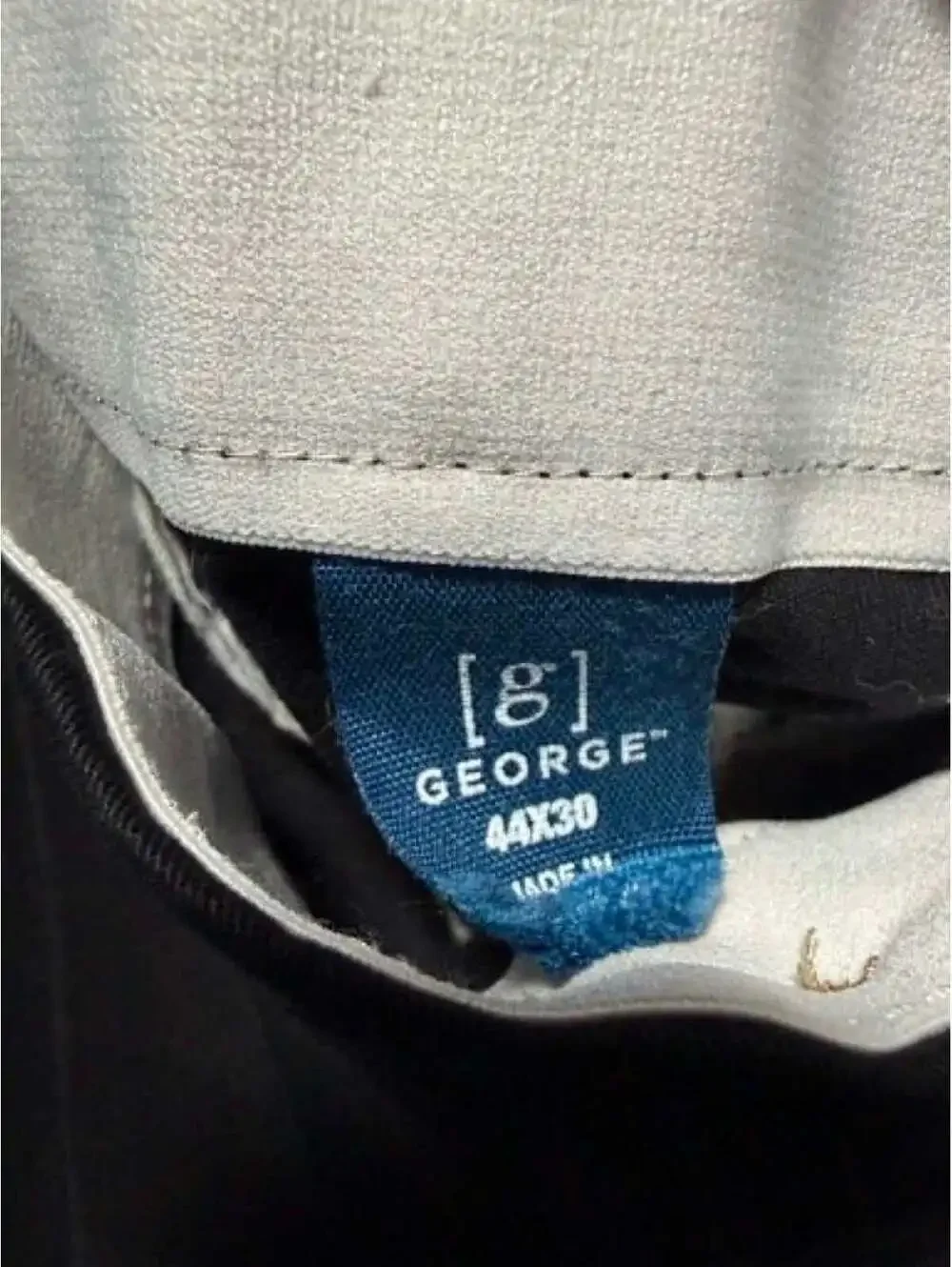 George Men's Black Casual Pants 44x30